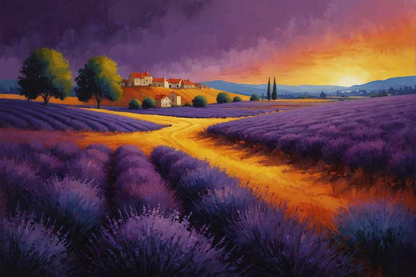 Landschaft in der Provence von Jan Bouma