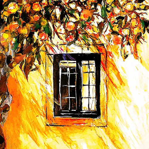 Eine sonnige Szene im Süden.