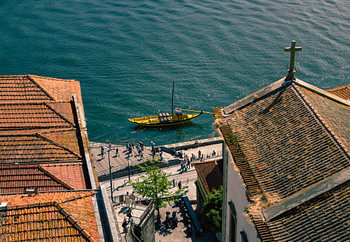 Blick auf den Fluss Douro in Porto