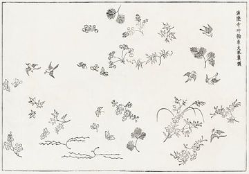 Japanse kunst. Vintage ukiyo-e woodblock print door Tagauchi Tomoki no. 12 van Dina Dankers
