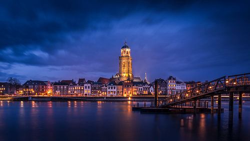 Deventer in het blauwe uurtje