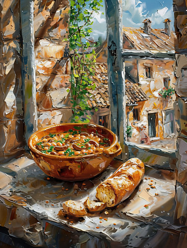 Cassoulet bij het open raam