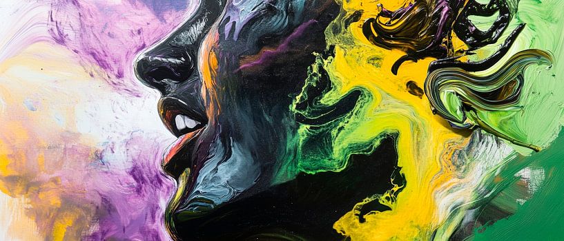 Colourful being - Emotions in oil Soul voices - Art by Poster Art Shop