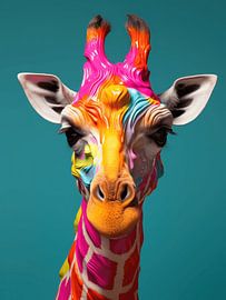 Art Print of Majestic Giraffe by Eva Lee
