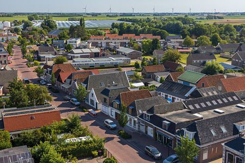 Sexbierum and surroundings from the tower of the Sixtus church
