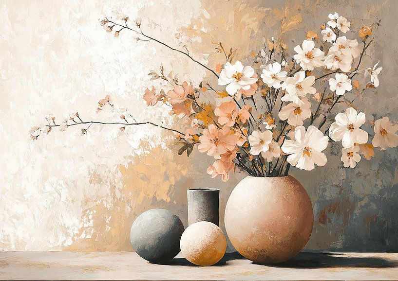 Still life with flowers 25.8122 by ARTEO Paintings