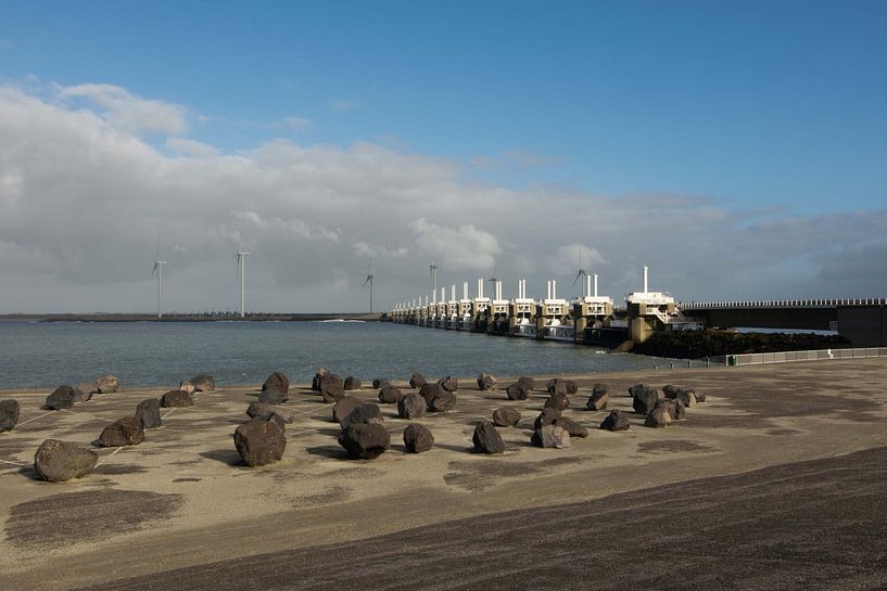 Oosterscheldekering gezien vanaf Neeltje Jans van Robin Verhoef