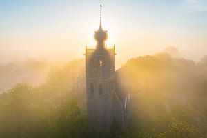 St. Sebastian Kirche Noordwolde im Nebel
