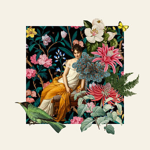 A Vintage Flora Collage