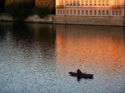 Bateau sur la Vltava à Prague