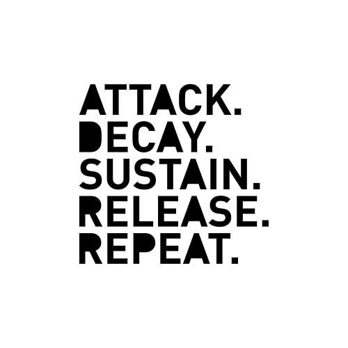 Attack Decay Sustain Release Repeat ADSR Synthese