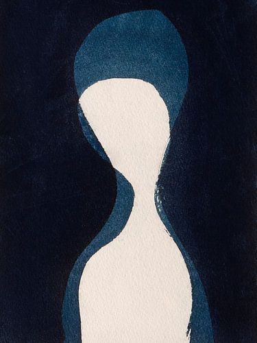 Canvas Cyanotype Art print - In the light