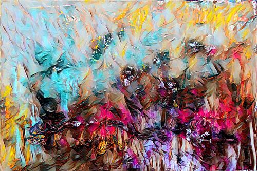 Abstracte kunst - Vuur en ijs