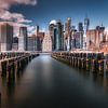 Manhattan Skyline van Robbert Ladan