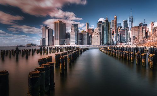 Manhattan Skyline van Robbert Ladan