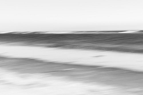 Von den Wellen erfasst.