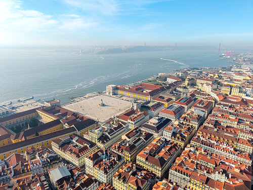 Lissabon am Ufer des Tejo