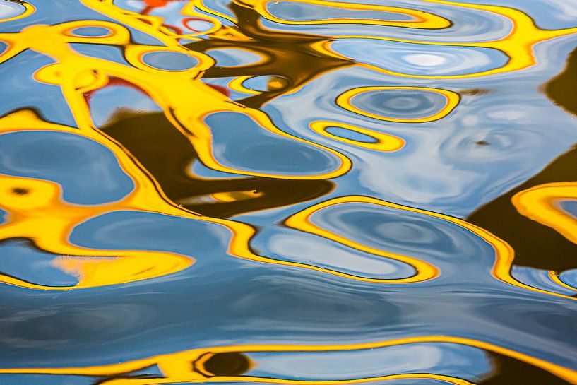 Amsterdam abstract bridges #1 by Lex van den Bosch