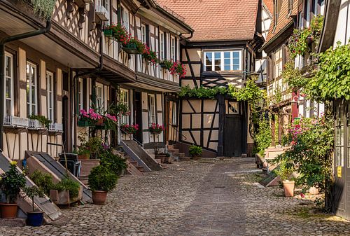 Vakwerkhuizen in Gengenbach in het Zwarte Woud