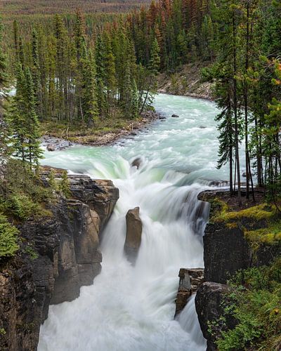 Sunwapta Falls, Icefields Parkway, Jasper National Park, Alberta, Canada