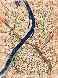 Carte de Venlo centrum avec le style 'Serene Summer'