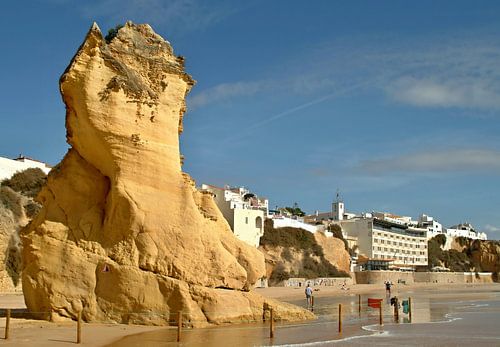 Hoofdstrand in Albufeira, Algarbe - Portugal