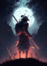 Samurai-Krieger erobern den Kampf von Onexart