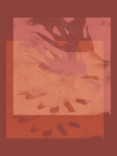 Levendige organische vormen in warme kleuren