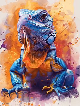 Colourful iguana 3 by Studio Ypie