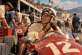 Grand-Prix-Fahrer der 1950er Jahre – Vorbereitung auf das Rennen von MARTINA KUSUMA DEWI