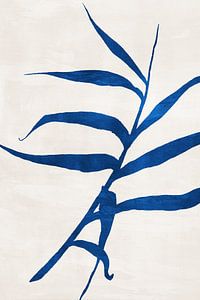 Abstrakt Botanisch Nr. 5 Blau von Adriano Oliveira
