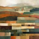 Warm Colours: Abstract Landscape by Wonderful Art thumbnail