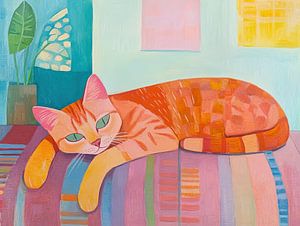 Faule Katze