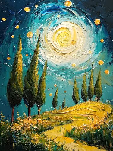 Starry Night Style Vincent van Gogh