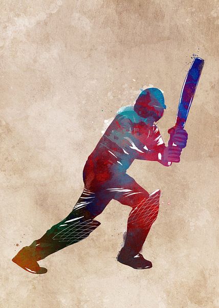 Cricket sport art #cricket by JBJart Justyna Jaszke