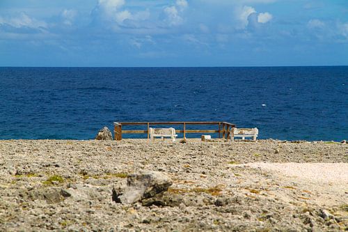 National park Shete Boka on Curacao. by rene marcel originals