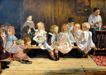 Kleuterschool in Amsterdam, Max Liebermann  (1847–1935)