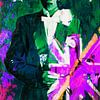 Motiv Porträt - David Bowie - Union Jacks - The Duke - Gift Green van Felix von Altersheim