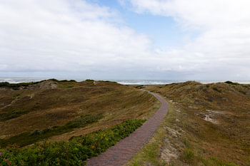 Photos de l'île de Langeoog, située en Frise orientale, dans la mer du Nord.