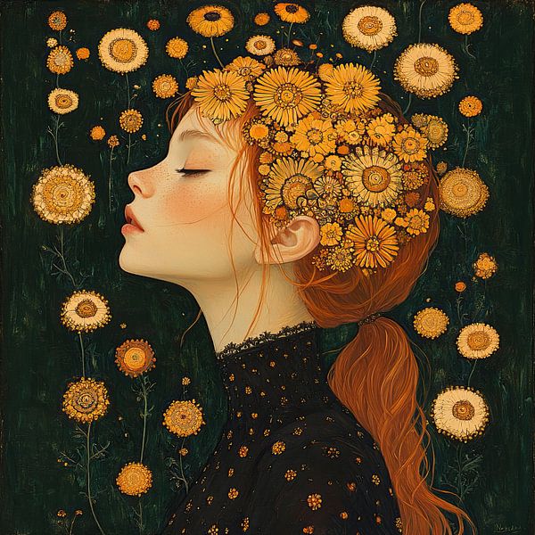 Fleurs Femme par Peintures accrocheuses