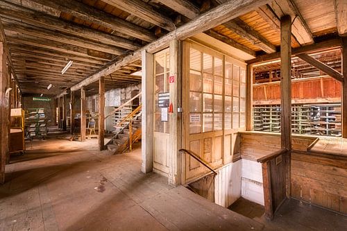 Stockage en bois.