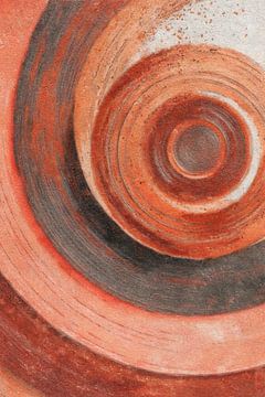 Diepe cirkels in rood van Whale & Sons