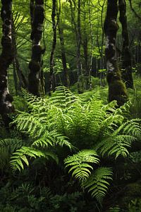 Wandern im Wald