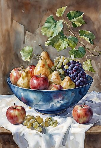 Aquarel van een stilleven