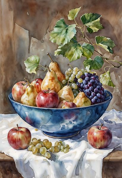 Watercolour of a still life by Ljupka Kareska