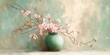 Blossoms in Sage Green no. 4 by Studio BB