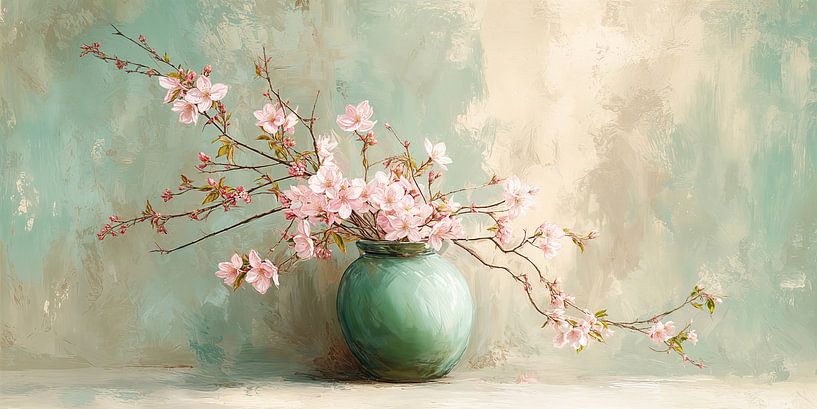 Blüten in Salbeigrün Nr. 4 von Studio BB