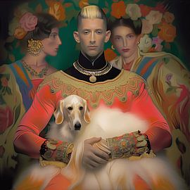 Mann mit treuem Vierbeiner