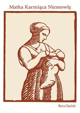 Matka karmiąca niemowlę by DOA Project