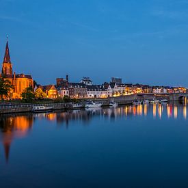 Maastricht at Night by Bert Beckers